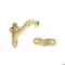 Hickory Hardware Hand Rail Brackets Collection Handrail Bracket Heavy Duty 2-13/16 Inch Polished Brass Finish H078451PB - alternate 1
